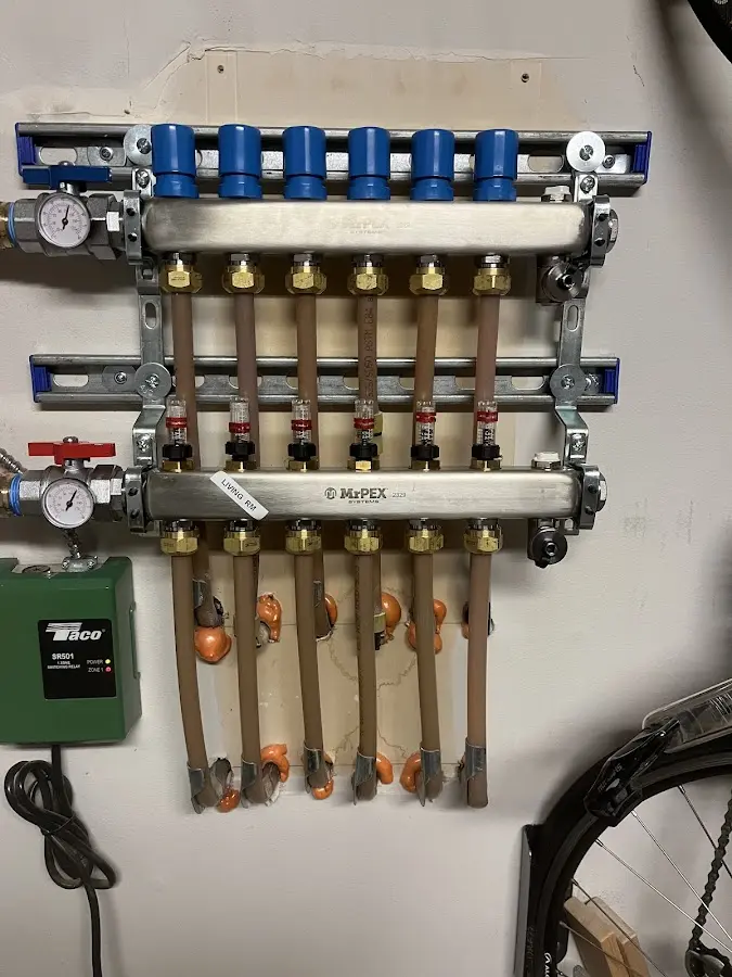 Plumber performing Gas Leak Detection at a residential property in Camp Hill